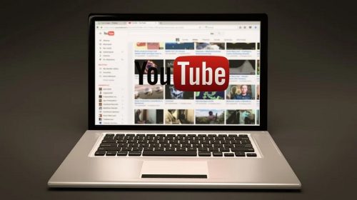Unlisted YouTube videos - laptop showing YouTube videos