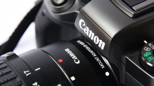 VR Camera - Close up of a Canon Camera