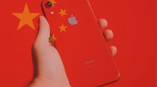 Largest smartphone brand - iPhone - China Flag