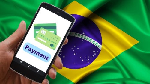 Mobile wallet - Brazil Flag - smartphone