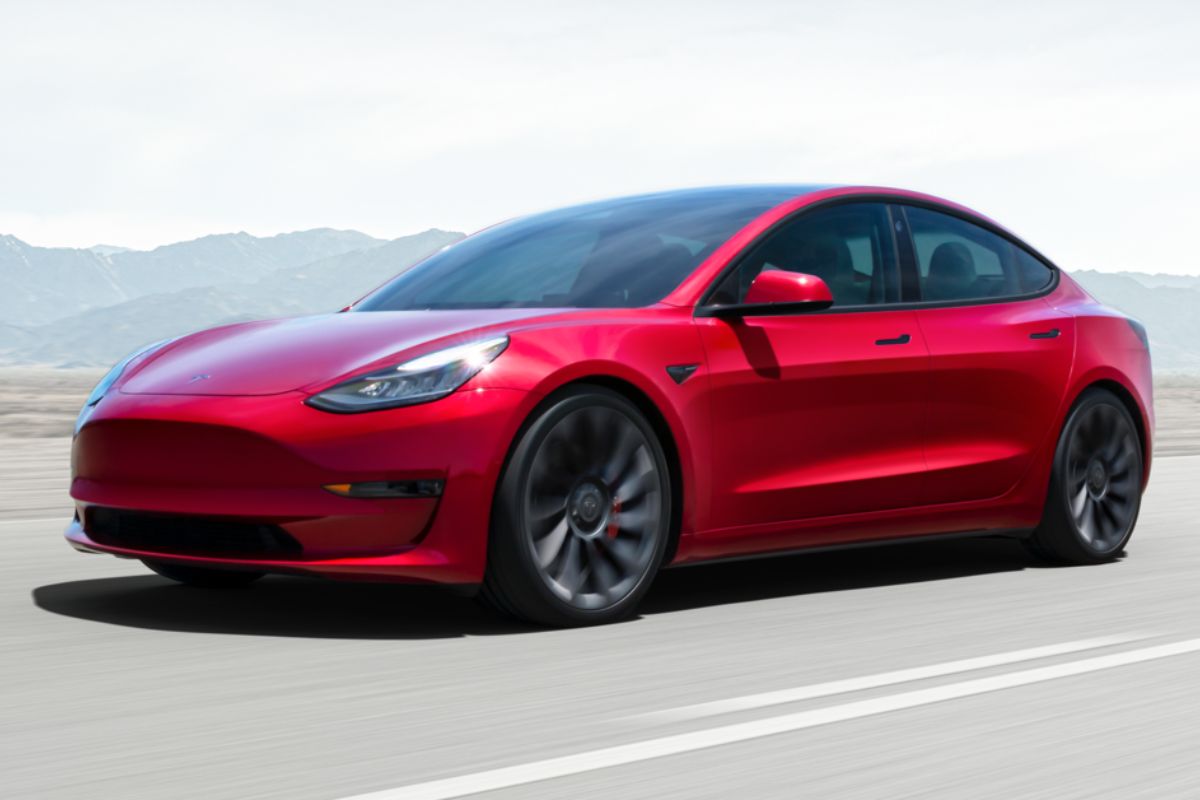 Tesla Autopilot - Tesla Vehicle on road