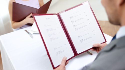 QR codes - Traditional restaurant paper menu