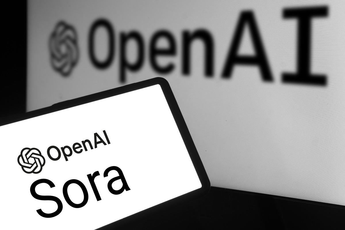 AI Text-to-Video - Image of OpenAI Logo and Sora