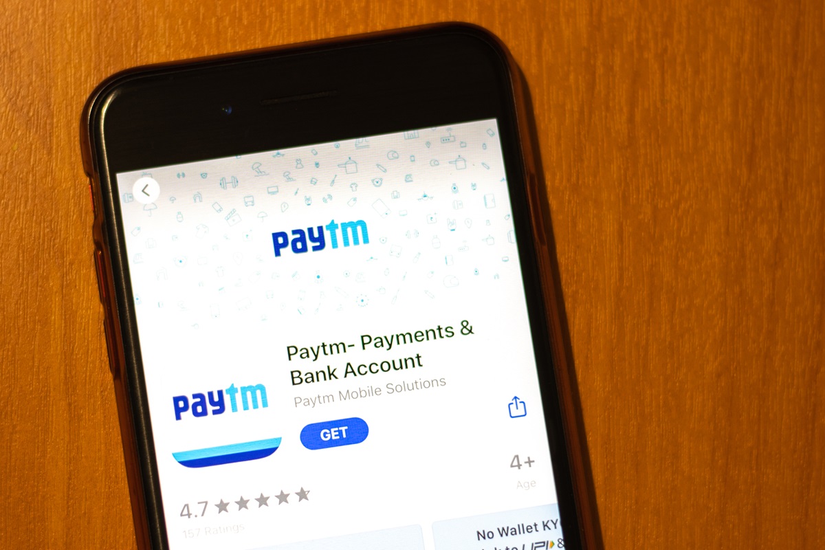 Paytm mobile payments app on phone