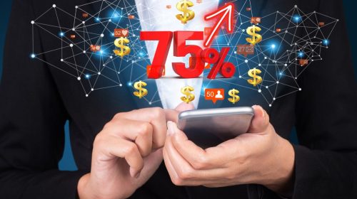 Mobile marketing data - 75 percent purchase