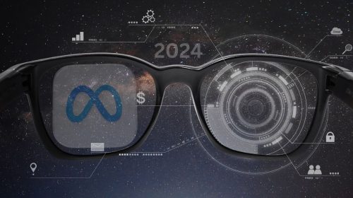 Augmented reality - Concept image of AR glasses - Meta