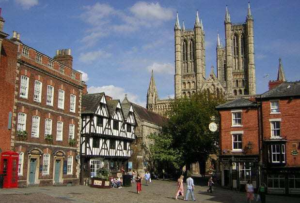 Central Square in Lincoln England