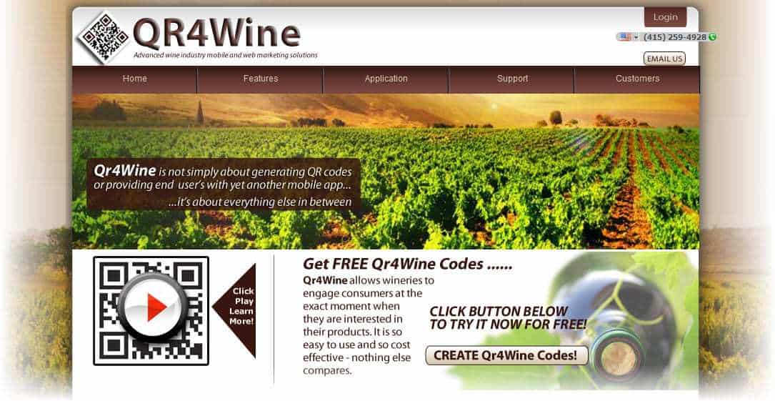 Snap Shot of QR4wine.com