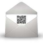 QR Codes mobile commerce used by mail service