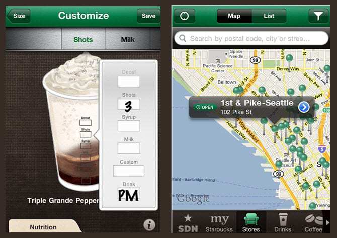 Starbucks Mobile App