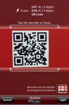 RedLaser Barcode Scanner App