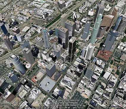 Downtown Los Angeles Google Earth