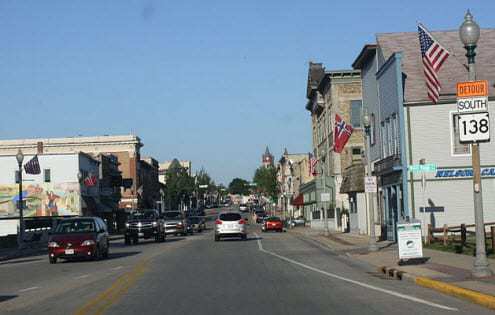 Downtown stoughton wisconsin