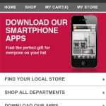 Home Depot Mobile Site