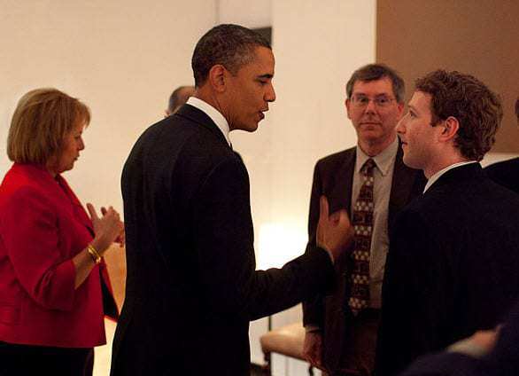 President Obama and Mark Zuckerberg