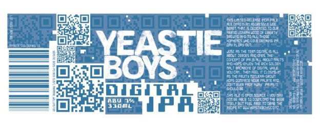 Yeastie Boys brewing company QR Code marketing campaign