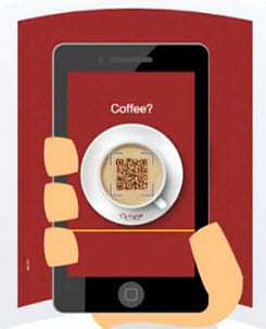 qr code marketing for coffee house