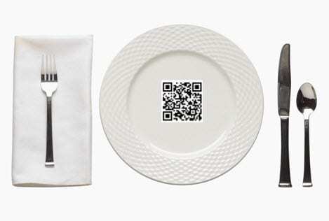 QR Codes use at restaurants