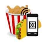 Fast Food QR codes google glass