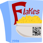 QR codes cereal product packaging