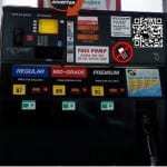 Gas station QR code payment cards