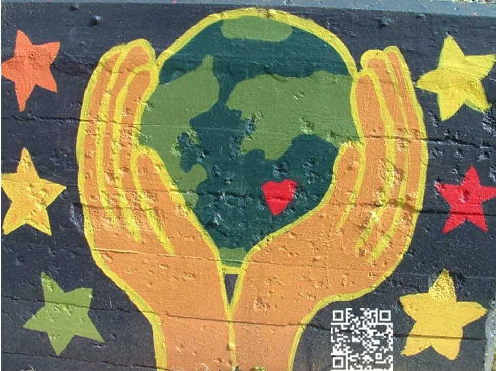 QR codes graffiti art