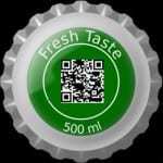 QR codes bottle cap