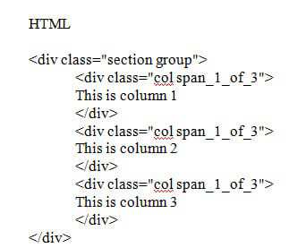HTML 3-column layout