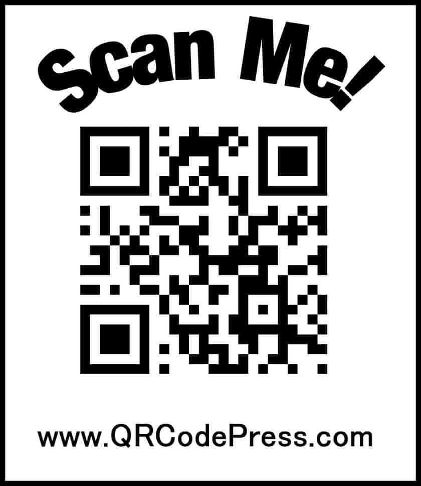 Halloween QR Code Press Scan Me