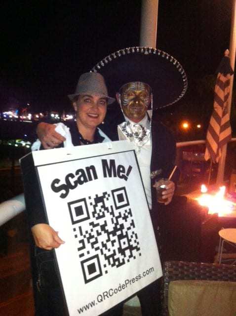 QR Code Press halloween costume