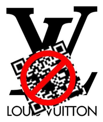 no qr codes louis vuitton