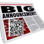 news QR code press release service