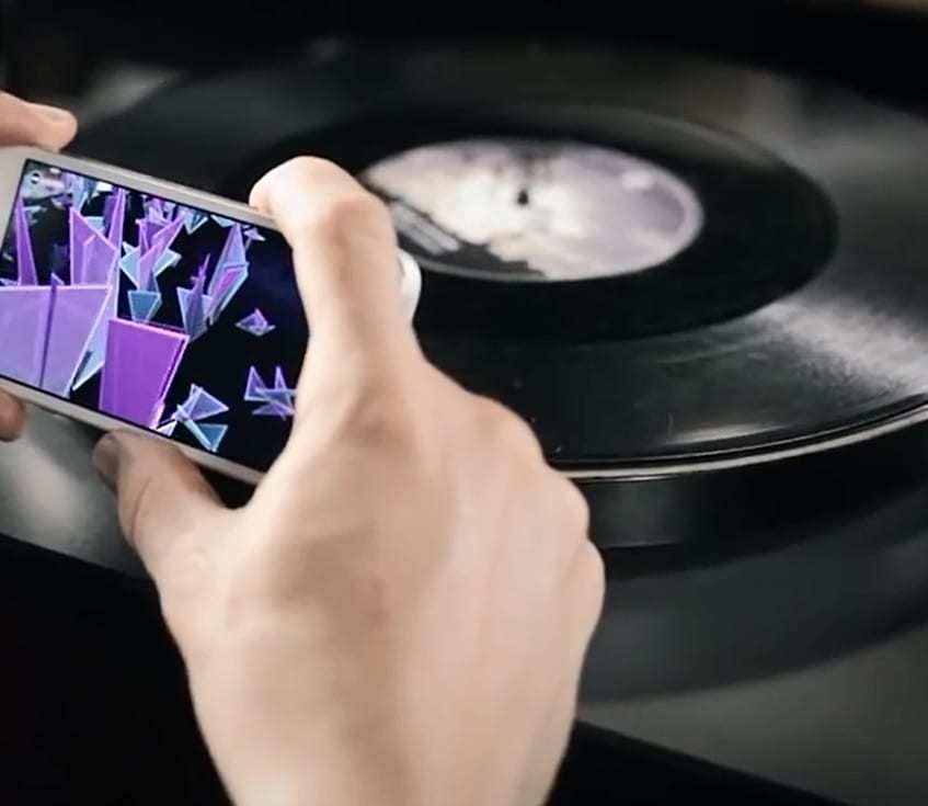 Eno Hyde augmented reality app vinyl