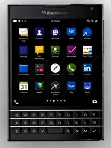 BlackBerry Passport mobile technology