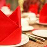 chinese wedding table setting qr code use