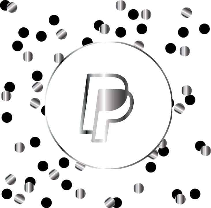 Paypal mobile wallet silver logo graphic