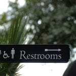 E-toilet QR codes bathroom restroom