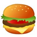 Google hamburger emoji