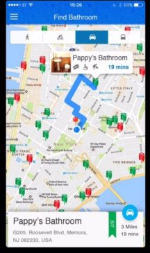 bathroom app for travel sit or squat #travelapps #bathroom #mobile