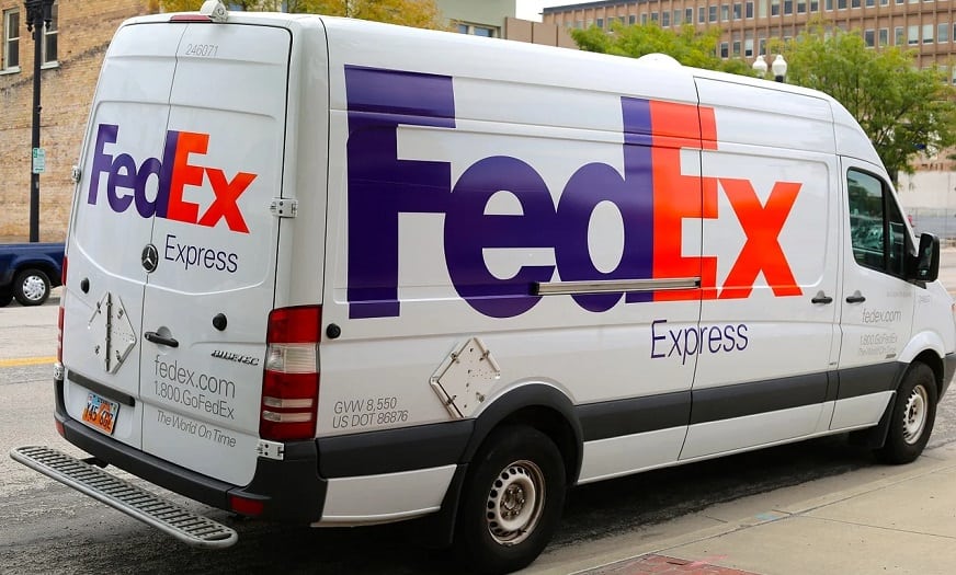 Mobile commerce shipping - FedEx Van