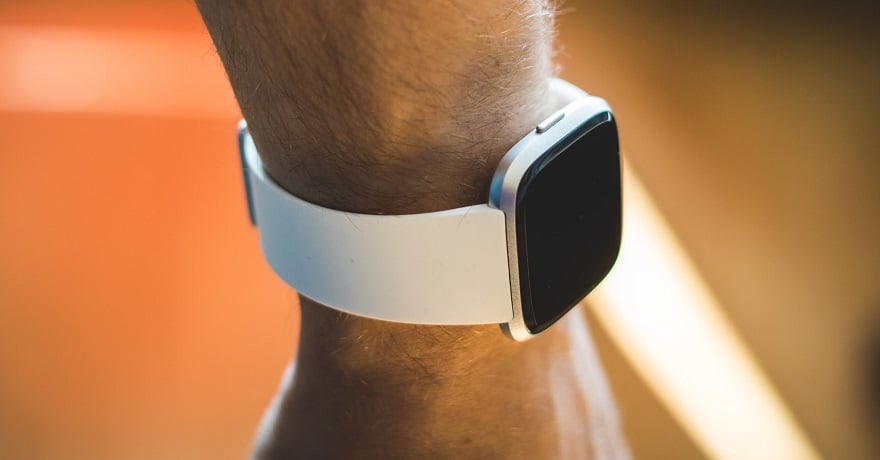 Fitbit acquisition - person wearing Fitbit device