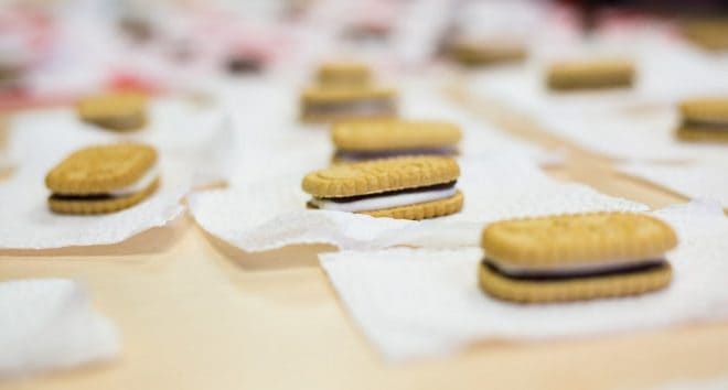 Mobile girl scout cookies orders - smores flavored Girl Scout cookies on table