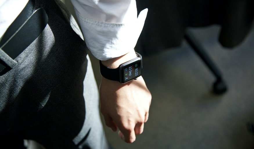 Biological battery - person wearing smartwatch