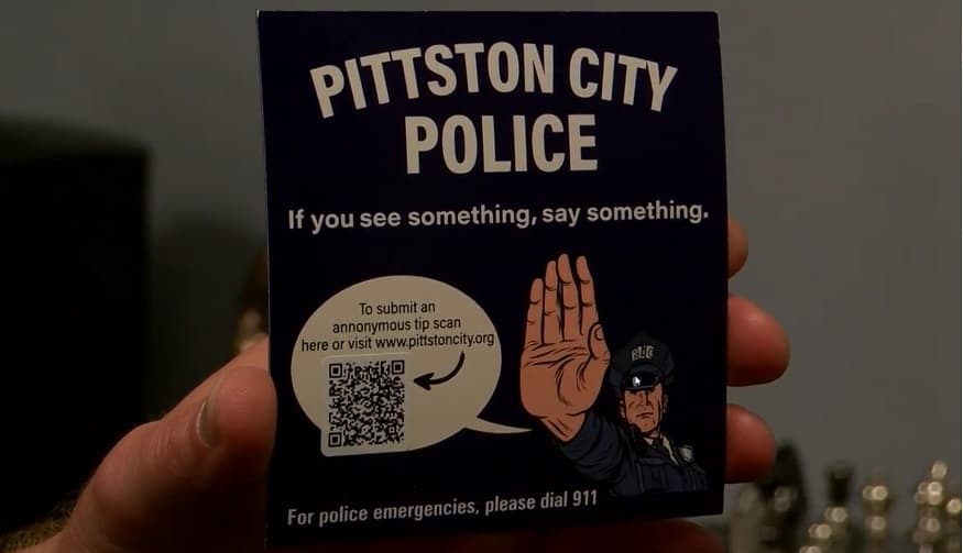 QR code magnets - Pittston City Police - Eyewitness News