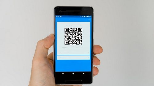 QR code name verification - QR Code displayed on mobile phone