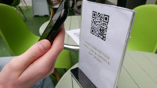 QR code menus - scanning quick response code menu