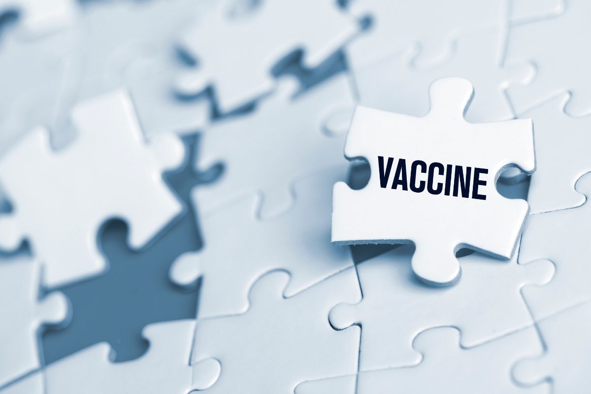 Vaccine patch - puzzle pieces