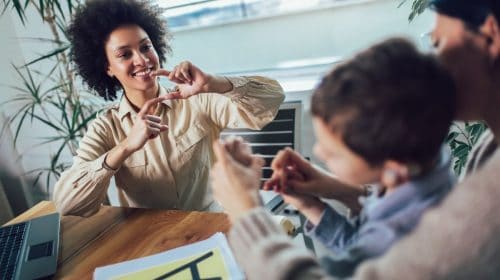 Wearable device - sign language learning