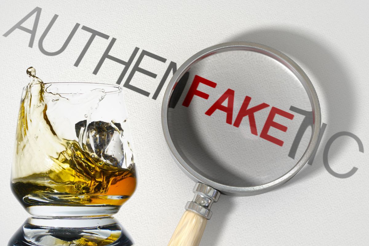 QR Code - Fake or authentic - whiskey glass