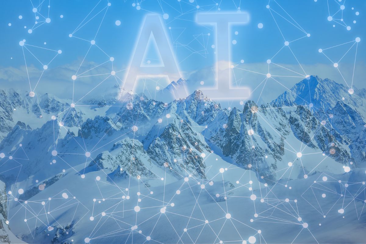 Artificial intelligence - AI - Snowy mountains